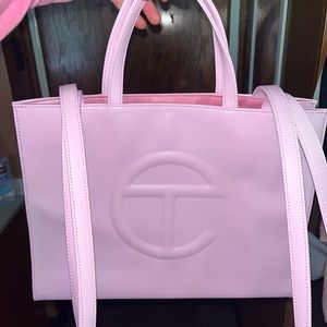 bubblegum pink telfar bag